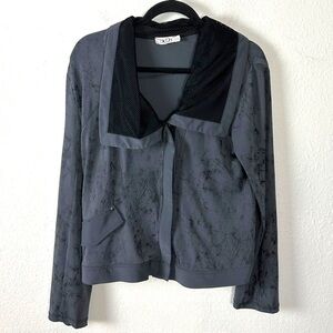 Vintage Y2K Deca Paris Fishnet Full Zip Jacket a WhimsyGoth Punk 12 Large Artsy